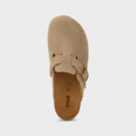 Sandalo Sabot Scholl in Camoscio Beige 3,5 cm art. Fae F32198 2361 - immagine 2