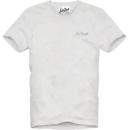 T-shirt in Spugna Mc2 Saint Barth Bianca art. Gary Terry SB 01N EMB