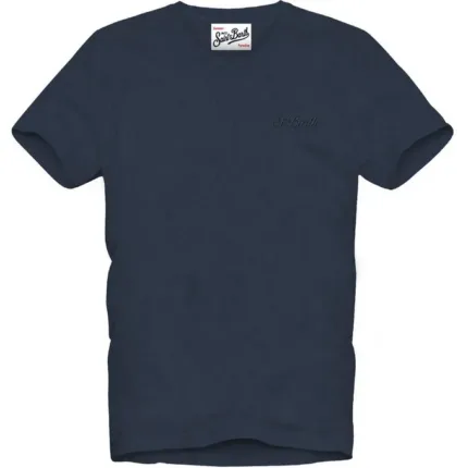 T-shirt in Spugna Mc2 Saint Barth Blu art. Gary Terry SB 61 EMB