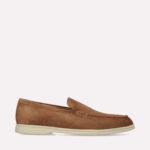 Mocassino Uomo Premiata Mille885 in Camoscio Beige Cammello Art. Glasgow Velour Sigaro