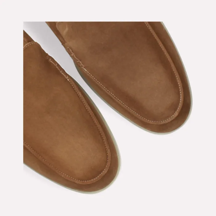 Mocassino Uomo Premiata Mille885 in Camoscio Beige Cammello Art. Glasgow Velour Sigaro, foto 2 di 5