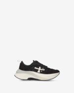 Sneakers Premiata Donna in Camoscio e Nylon Nero art. Hill 8241