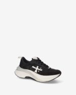 Sneakers Premiata Donna in Camoscio e Nylon Nero art. Hill 8241 - immagine 2