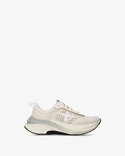 Sneakers Premiata Donna in Camoscio Beige Sabbia Chiaro art. Hill 8242