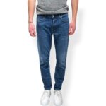 Jeans 5 Tasche Re-Hash In Denim UltraLight 8 Once Lavaggio Medio Scuro art. P01530-Z5 2D613 RUBENS-30