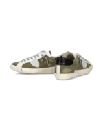 Sneakers Uomo Philippe Model  Paris Prsx in Tela Verde,Spoiler Nero e Linguetta in Camoscio art. PRLU DX03 - immagine 6