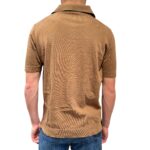 Polo Skipper Senza Bottoni Filippo De Laurentiis in Crepe Cotton color Zucchero di Canna art. PL0MCSK CR14R 070 - immagine 3