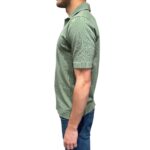 Polo Skipper Senza Bottoni Filippo De Laurentiis in Crepe Cotton color Verde Salvia art. PL0MCSK CR14R 520 - immagine 2