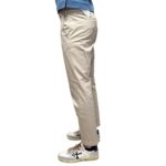 Pantaloni In Cotone con Elastico in vita e Tasca a Filo Michael Coal Beige Sabbia art. Brad One More Size 2563 Capri - immagine 2
