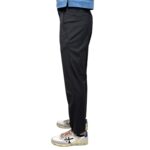 Pantaloni Fresco Lana con Elastico in vita e Tasca a Filo Michael Coal Nero art. Brad One More Size 3687 Capri - immagine 2