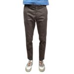 Pantaloni In Cotone con Elastico in vita e Tasca a Filo Michael Coal Testa Di Moro art. Brad One More Size 2563 Capri