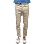 Pantaloni In Misto Lino con Elastico in vita e Tasca a Filo Michael Coal Beige art. Brad One More Size 2951 Capri