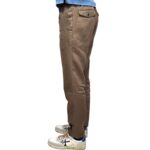 Pantaloni In Puro Lino con Elastico in vita e Coulisse Michael Coal Marrone art. Denny 3259 - immagine 2