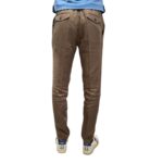 Pantaloni In Puro Lino con Elastico in vita e Coulisse Michael Coal Marrone art. Denny 3259 - immagine 3