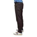 Pantaloni In Puro Lino con Elastico in vita e Coulisse Michael Coal Testa di Moro art. Denny 3259 - immagine 2