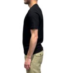 T-Shirt Ferrante in Cotone Piqué Nera art 55U31191 Col 002 - immagine 2