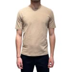 T-Shirt Ferrante in Cotone Piqué Beige art 55U31191 Col 038