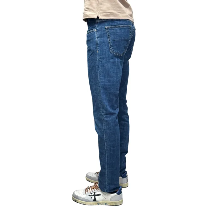 Jeans 5 Tasche Re-Hash In Denim UltraLight 8 Once Lavaggio Medio art. P015-SL 2D613, foto 2 di 3