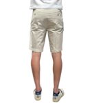 Bermuda Uomo Re-Hash in Cotone, tasche a filo, Avorio colore 0144 cod. BB33 2104 Bernini - immagine 3