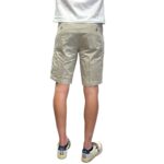 Bermuda Uomo Re-Hash in Cotone, tasche a filo, Ecru colore 0439 cod. BB33 2104 Bernini - immagine 3
