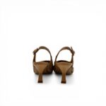 Slingback Bruno Premi in Nappa Intrecciata Beige Tacco 7 cm art. BN0310X Intrecco Natural - immagine 2