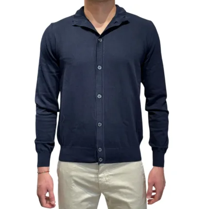 Cardigan 100% Cotone Ammond Studio Blu Notte art. 1461555 col. 442