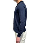 Cardigan 100% Cotone Ammond Studio Blu Notte art. 1461555 col. 442 - immagine 2