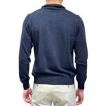 Cardigan 100% Cotone Ammond Studio Blu Notte art. 1461555 col. 442 - immagine 3