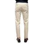 Pantaloni Re-Hash tessuto cotone misto lino, tasche a filo, Color Beige Sabbia cod. P247 2277 Mucha Chinos 0144 - immagine 3