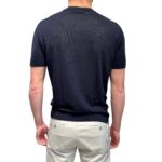 T-Shirt  Filippo De Laurentiis in Lino color Blu Navy art. GC1MC LS16R 890 - immagine 3