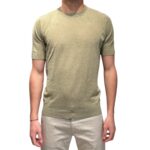 T-Shirt  Filippo De Laurentiis in Lino color Verde Pistacchio art. GC1MC LS16R 620