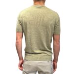 T-Shirt  Filippo De Laurentiis in Lino color Verde Pistacchio art. GC1MC LS16R 620 - immagine 3