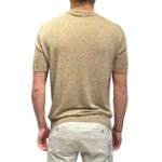 T-Shirt  Filippo De Laurentiis in Lino color Beige Corda art. GC1MC LS16R 080 - immagine 3