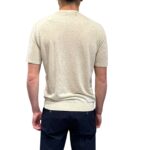 T-Shirt  Filippo De Laurentiis in Lino color Beige Chiaro art. GC1MC LS16R 030 - immagine 3