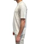 T-shirt con Taschino in Crepe Cotton Filippo De Laurentiis Bianco Latte art TS0MCTOV CR14R 020 - immagine 2