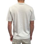 T-shirt con Taschino in Crepe Cotton Filippo De Laurentiis Bianco Latte art TS0MCTOV CR14R 020 - immagine 3