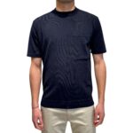 T-shirt con Taschino in Crepe Cotton Filippo De Laurentiis Blu art TS0MCTOV CR14R 890
