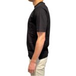 T-shirt con Taschino in Crepe Cotton Filippo De Laurentiis Nero art TS0MCTOV CR14R 990 - immagine 2