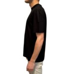 T-shirt in Crepe Cotton Filippo De Laurentiis Nera art TSMC JCREPE U990 - immagine 2