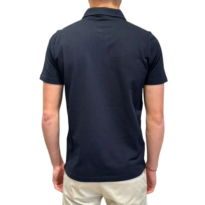 Polo 100% Cotone Ammond Studio Blu Navy art. 1465402 col. 442, foto 3 di 3