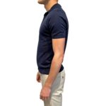 Polo Skipper in Seta e Cotone Ammond Studio Blu Navy art. 1461592 col 423 - immagine 2