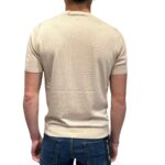 Maglia A Maniche Corte Girocollo in Seta e Cotone Ammond Studio Beige art. 1461590 col 021 - immagine 3