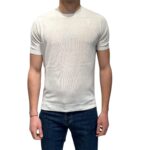 Maglia A Maniche Corte Girocollo in Seta e Cotone Ammond Studio Avorio art. 1461590 col 008