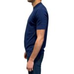 T-shirt in Crepe Cotton Filippo De Laurentiis Blu Cobalto art TS0MC CR14R 851 - immagine 2