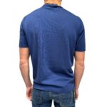 T-shirt in Crepe Cotton Filippo De Laurentiis Blu Cobalto art TS0MC CR14R 851 - immagine 3