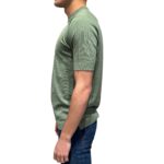 T-shirt in Crepe Cotton Filippo De Laurentiis Verde Salvia art TS0MC CR14R 520 - immagine 2