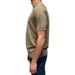 T-shirt in Crepe Cotton Filippo De Laurentiis Beige Tortora art TS0MC CR14R 511 - immagine 2