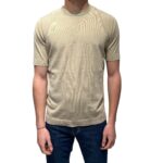 T-shirt in Crepe Cotton Filippo De Laurentiis Beige Ecru art TS0MC CR14R 040