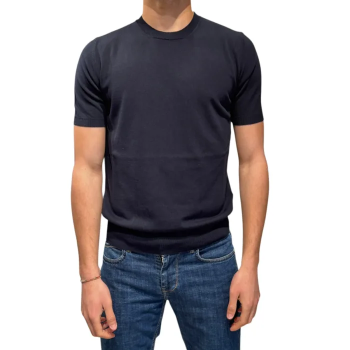 T-shirt 100% Cotone Ammond Studio Blu Notte art. 1461560 col. 442, foto 1 di 3