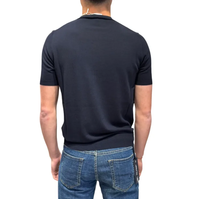 T-shirt 100% Cotone Ammond Studio Blu Notte art. 1461560 col. 442, foto 3 di 3